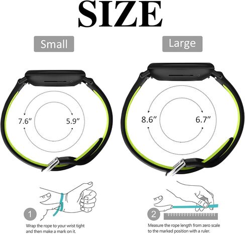 Compatible with Fitbit Sense Bands/Fitbit Versa 3 Bands for Men Women, Soft Silicone Sport Breathable Replacement Compatible for Fitbit Versa 3 Bands/Fitbit Sense for Women Men, 4 Pack-Large in Saudi Arabia