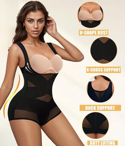 Avidlove Body Shapewear for Women Body Suits Tummy Control Waist Trainer Plus Size Shapewear Bodysuit in Saudi Arabia