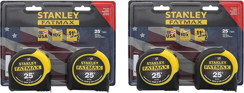 Stanley Consumer Tools FMHT74038 25' Fatmax Tape Measure, 2 Tape Measures per Pack, 4 Tape Measures Total in Saudi Arabia