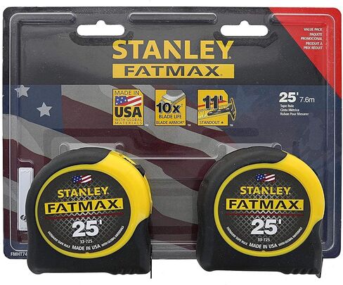 Stanley Consumer Tools FMHT74038 25' Fatmax Tape Measure, 2 Tape Measures per Pack, 4 Tape Measures Total in Saudi Arabia