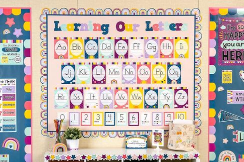 Teacher Created Resources Oh Happy Day Alphabet Bulletin Board (TCR9020) in Saudi Arabia