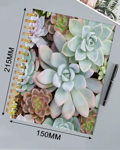 iampanda Spiral Journal Notebook,Strong Twin-Wire Binding with Premium Paper for Girl Women,Cool Luxury Design 60 Sheets A5 College Ruled Notebook/Journal,Perfect for School Office Home Gifts,Black in Kuwait