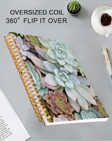 iampanda Spiral Journal Notebook,Strong Twin-Wire Binding with Premium Paper for Girl Women,Cool Luxury Design 60 Sheets A5 College Ruled Notebook/Journal,Perfect for School Office Home Gifts,Black in Kuwait