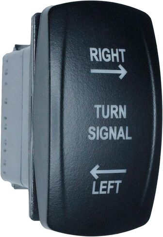 MCSADVENTURES Universal Rocker Switch ATV UTV Turn Signal Kit Blinker Kit (Horizontal: Backlit, Blue) Street Legal Kit for Honda Talon Pioneer in Saudi Arabia