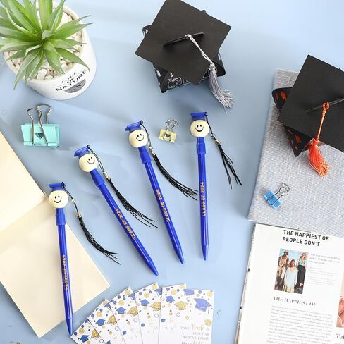 30 Sets Graduation Cap Ballpoint Pen Class of 2024 Pen Graduation Favors Pens with Tassel and Bookmark Graduation Gift Bulk for Students Grad Party Favor Senior High School Supplies(Purple) in Saudi Arabia