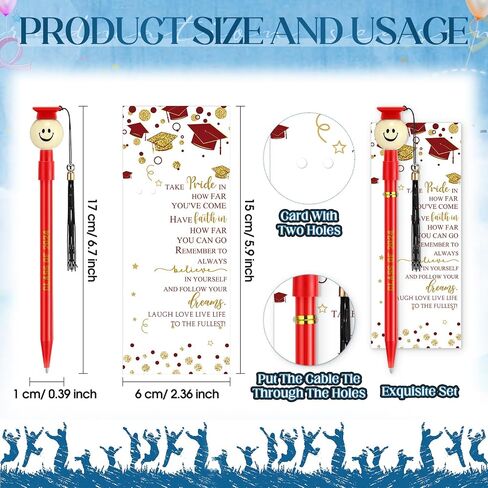 30 Sets Graduation Cap Ballpoint Pen Class of 2024 Pen Graduation Favors Pens with Tassel and Bookmark Graduation Gift Bulk for Students Grad Party Favor Senior High School Supplies(Purple) in Saudi Arabia