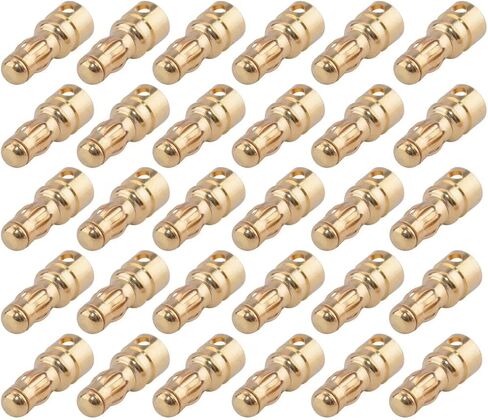 30Pairs 3.5mm Gold Bullet Banana Female Male Connectors RC ESC LIPO Battery Device Electric Motor Wire Parts in Saudi Arabia