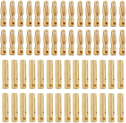 30Pairs 3.5mm Gold Bullet Banana Female Male Connectors RC ESC LIPO Battery Device Electric Motor Wire Parts in Saudi Arabia