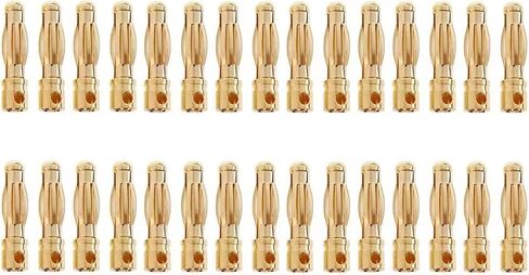 30Pairs 3.5mm Gold Bullet Banana Female Male Connectors RC ESC LIPO Battery Device Electric Motor Wire Parts in Saudi Arabia