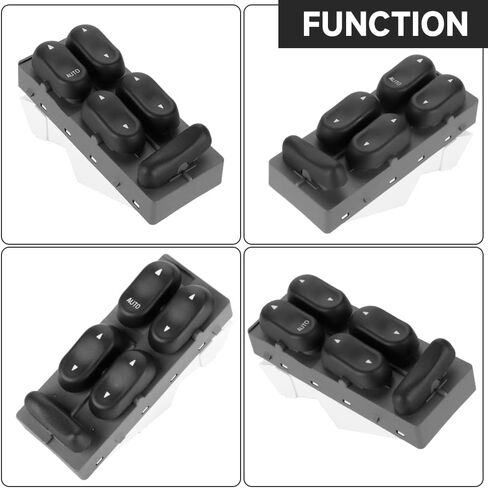 Front Left Driver Side Master Power Window Switch - Compatible for Ford F-250 F-350 2000-2001 for Lincoln Navigator Blackwood 1998-2003 - Replace Part XL1Z14529BA, F6DZ14529AA in Saudi Arabia