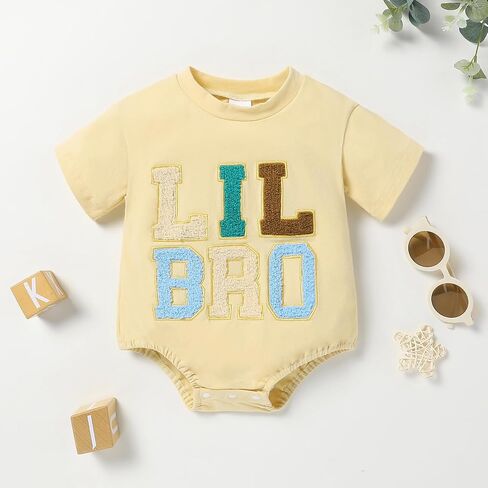 Baby Boy Romper Short Sleeve Shirt Onesie, Infant Boy One-Piece Crewneck Romper Summer Outfit in Saudi Arabia