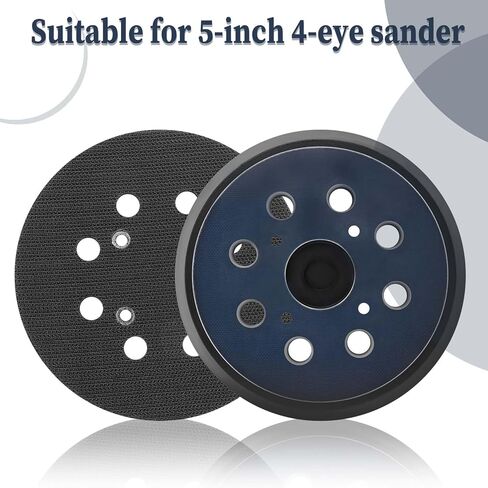 قطعتان من وسادة استبدال أداة الصنفرة، 5 بوصات و8 فتحات بخطاف وحلقة بديلة لأداة الصنفرة المدارية، وسادة دعم للصنفرة المدارية in Kuwait