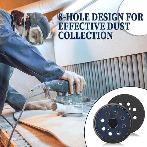 قطعتان من وسادة استبدال أداة الصنفرة، 5 بوصات و8 فتحات بخطاف وحلقة بديلة لأداة الصنفرة المدارية، وسادة دعم للصنفرة المدارية in Kuwait