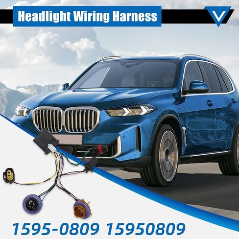 طقم أسلاك المصباح الأمامي لسيارة شيفروليه أفالانش تاهو سوبربان 1500 2007-2014، بديل 15950809 in Kuwait