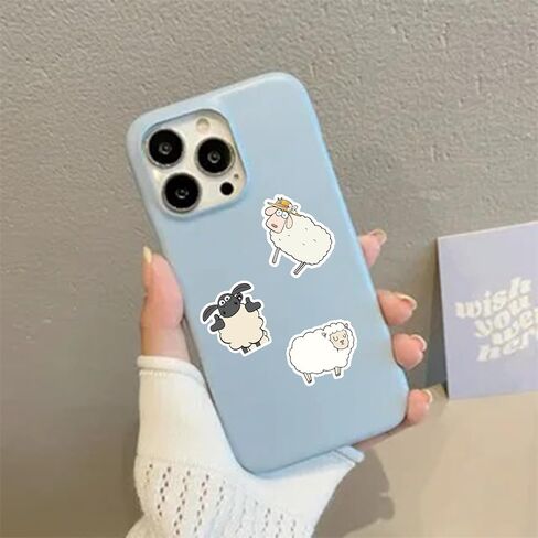 50 قطعة من ملصقات الأغنام الجمالية، ملصقات الحملان اللطيفة من الفينيل، ملصقات مقاومة للماء لزجاجات المياه، دفاتر الكمبيوتر المحمول، لوح التزلج للأطفال والبنات والأولاد والمراهقين والبالغين in Kuwait