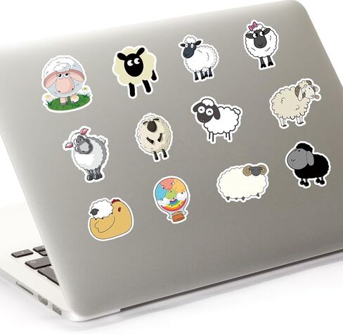 50 قطعة من ملصقات الأغنام الجمالية، ملصقات الحملان اللطيفة من الفينيل، ملصقات مقاومة للماء لزجاجات المياه، دفاتر الكمبيوتر المحمول، لوح التزلج للأطفال والبنات والأولاد والمراهقين والبالغين in Kuwait