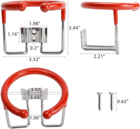 Amarine Made Pair of Stainless Steel Boat Ring Cup Drink Holder with Anti-Collision Rubber Protective Sleeve for Marine Yacht Truck RV Trailer (3.1" Dia) in Saudi Arabia