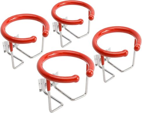 Amarine Made Pair of Stainless Steel Boat Ring Cup Drink Holder with Anti-Collision Rubber Protective Sleeve for Marine Yacht Truck RV Trailer (3.1" Dia) in Saudi Arabia