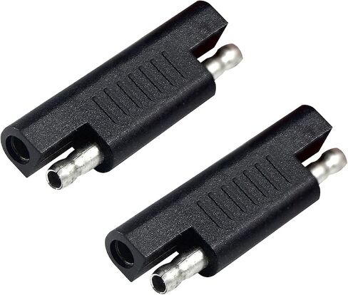 SAE Polarity Reverse Adapter Connector 2 Pin SAE Polarity Switching Adapter SAE Quick Disconnect Plug For SAE To SAE Extension Cable Solar Panel Automotive Battery Maintainer Power Charger (2 pack) in Saudi Arabia