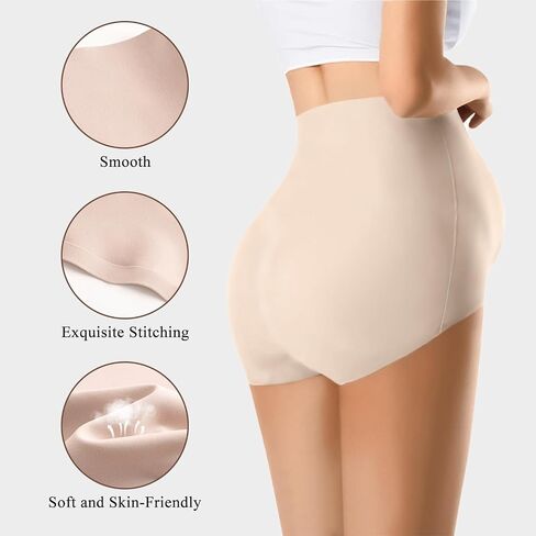 3Pack Pregnant Women's Underwear With High Waist Mid Panties Shorts Waistband Padding and Belly Lifting Shorts… in Saudi Arabia