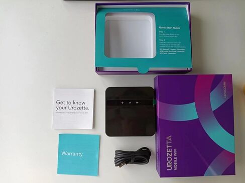 Urozetta Mobile Hotspot Router لاسلكي محمول للسفر في أكثر من 150 دولة، واي فاي عالي السرعة مع 25 جيجابايت أمريكي، بدون بطاقة SIM، 5000 مللي أمبير، تجوال مجاني، في جميع أنحاء العالم، السفر، المنزل، UZ-100 in Saudi Arabia