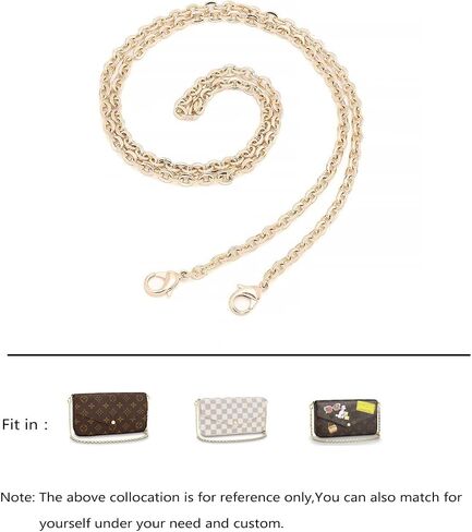 حزام سلسلة كروس للحقائب الصغيرة Pochette Mini NM Eva Favorite PM MM ملحقات سلسلة بديلة لحقيبة الكتف (S2 100 سم) in Saudi Arabia