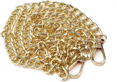 Faotup 2 قطعة سلسلة محفظة الذهب حقيبة يد استبدال سلسلة حزام محفظة موسع حزام ل أكياس Crossbody محفظة معدنية سلسلة حزام in Kuwait