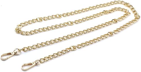 Faotup 2 قطعة سلسلة محفظة الذهب حقيبة يد استبدال سلسلة حزام محفظة موسع حزام ل أكياس Crossbody محفظة معدنية سلسلة حزام in Kuwait