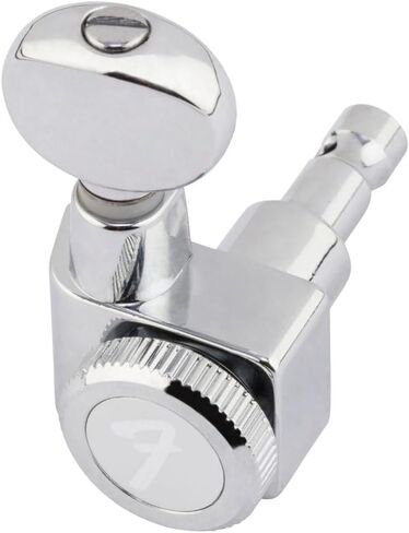 Fender Locking Tuners Stratocaster Guitar Tuners, Polished Chrome, Right Hand Guitar Tuners, 1.7x10x4.5 Inches, Set of 6 Guitar Tuning Machines (2-Pack) in Saudi Arabia
