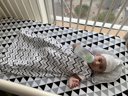 ملاءات Pack n Play - ملاءات العبوة واللعب 4 عبوات - ملاءات مرتبة من القطن المنسوج فائق النعومة بنسبة 100% - ملاءة لعب محمولة - ملاءات سرير صغيرة مناسبة للأولاد والبنات (24 × 38 × 5) in Kuwait