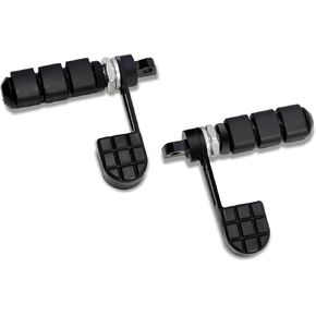 أوتاد قدم مع مسند للكعب، مساند قدم مضادة للاهتزاز مع دعم للكعب/ ركاب لدراجة Harley Sportster Softail Dyna FXWG FXR، أسود in Kuwait