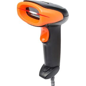 Yanzeo 2D Barcode Scanner USB Wired Handheld High Speed QR Code Reader Compatible for Windows/Mac Square POS System it scans 1D barcode/2D Code on PC and Phone Screen