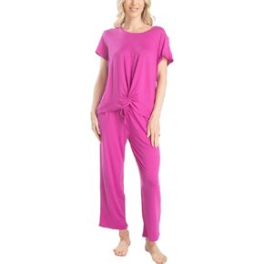 Hanes Women's Lounge Connection Sleep and Lounge Pajama Set, Multiple Colors, Multiple Sizes