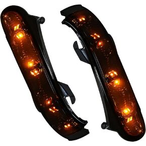 X AUTOHAUX Pair LED Rearview Mirror Turn Signal Light Indicator Lamp for Mercedes-Benz S-Class W220 1999-2002 CL-Class W215 1999-2003