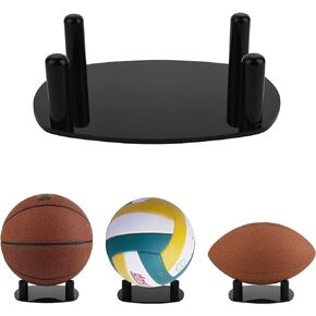 Cosmos Acrylic Ball Stand Holder Sport Ball Display Stand Rack Holder for Football, Basketball, Soccer, Volleyball, Sphere Display