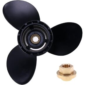 Propeller 48-19640A40 RH 10 3/8 x 13 3 Blade Compatible with Mercury Engines 9.9/15/18/20/25HP Boat Motors