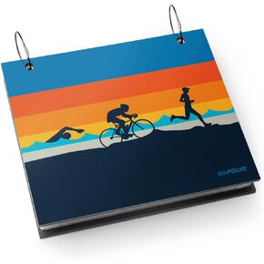 Gone For a Run BibFOLIO Race Bib Album | Bib Holder Triathlete | Colorful