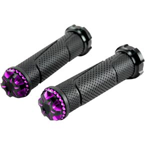 Aluminum Alloy Handlebar Grip,1 Pair Universal Motorcycle Handlebar Grips Anti-Slip Motorcycle Hand Grips for Handlebar Diameters 2.1cm/2.4cm