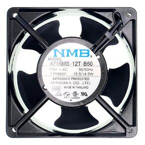 for 4715MS-12T-B50 Cooling Fan, 115VAC 15.5/14.5W 120×120×38mm axial Cooling Fan