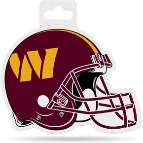 Rico Industries NFL Football Washington Commanders 4.75" x 5" Shape Cut Helmet Decal