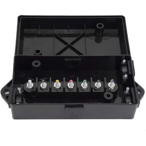 US 7 Way Trailer Wiring Junction Box Waterproof Wire Cord Junction Box vehicle amplifier battery wiring and terminals other and lights replace the power connector