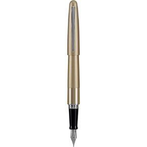 Pilot Metropolitan Collection Fountain Pen, Gold Barrel, Classic Design, Medium Nib, Medium Nib, Black Ink (91119)