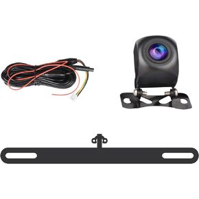 AHD Rear View Camera Compatible with LXKLSZ car Radio Night Vision Water-Prof reversing Camera with car Plate Installation Frame