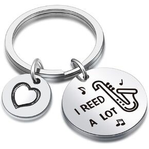 Saxophone Keyring Jazz Music Lover Keychain Best Friend Keychain Musician Keyring Sister Gift