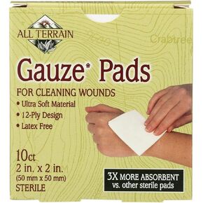 All Terrain Gauze Pads Latex Free - 10 Pads