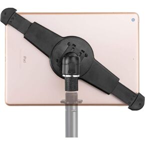 GRIFITI NOOTLE Music MIC Stand RETROFIT Universal Tablet Mount and Music Adaptor 5/8" 27 Female to 1/4" 20 Male Adjustable Mini Ball Head Tablet Mount for 7-11 INCH Small to Standard Tablets and IPADS