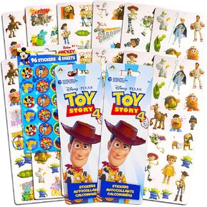 Toy Story Stickers Party Favors Pack - Bundle Includes 240 Toy Story Stickers with Bonus Mickey Mouse Stickers (12 Sticker Sheets, Toy Story Party Supplies)
