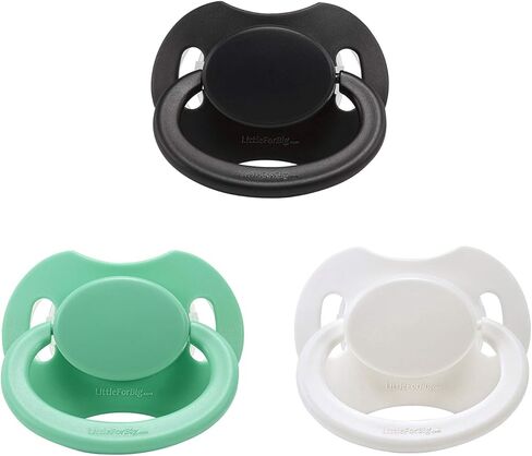 LittleForBig Bigshield Generation-II Large Sized Pacifier 3 Paci Pack - Black White Green in Saudi Arabia