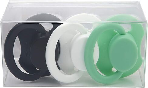 LittleForBig Bigshield Generation-II Large Sized Pacifier 3 Paci Pack - Black White Green in Saudi Arabia