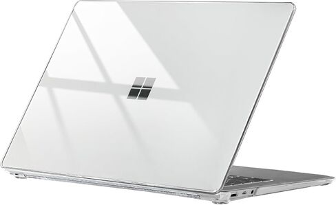 EooCoo Compatible with 13.5 Inch Microsoft Surface Laptop 5/4/3 with Metal Keyboard(1951 1868), Plastic Hard Shell Case, Crystal Clear in Saudi Arabia
